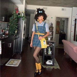 Forever blue, patterned skort/dress